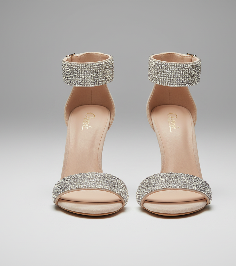 Crystal Strap Stiletto Heels