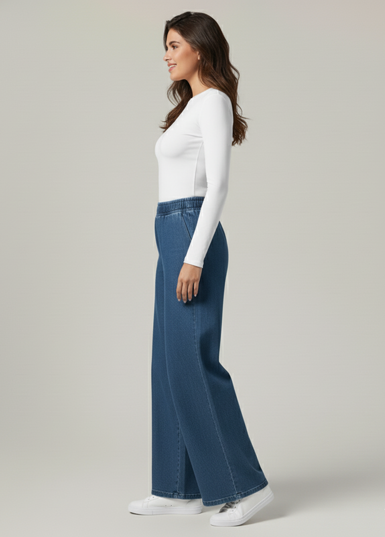Refined Comfort High-Waist Trousers